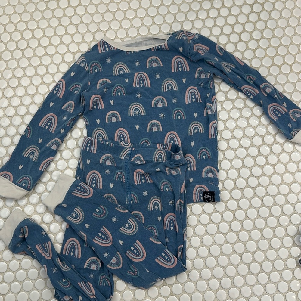 Sweet Bamboo rainbow pjs